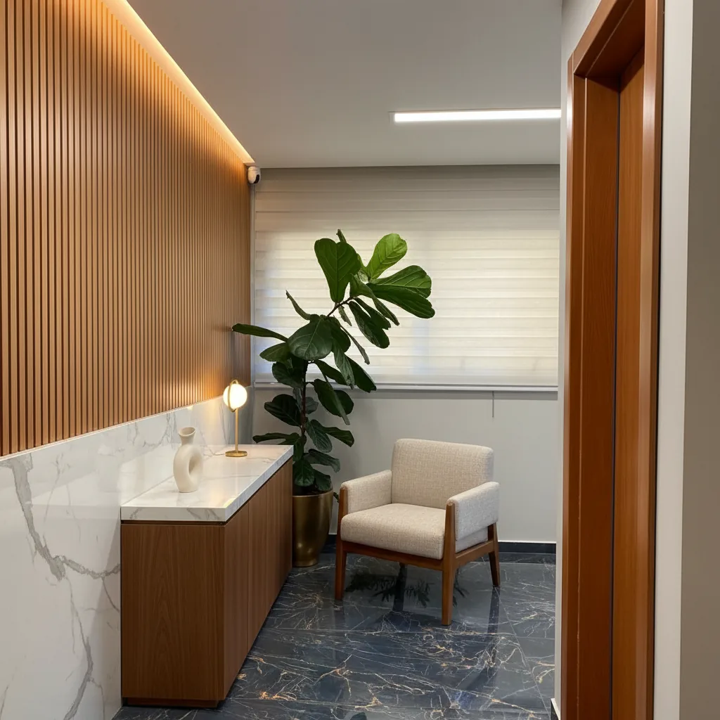 Interior da clínica FIOS em Curitiba